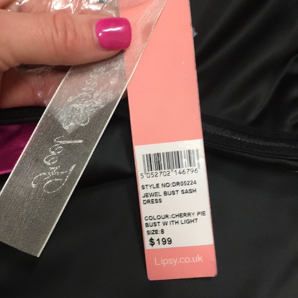 Lipsy Jewel Bust Sash Dress - Picture 4 of 4